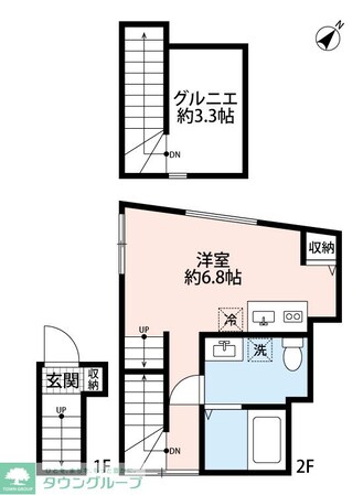ハナテラス竹ノ塚(ハナテラスタケノヅカ)の物件間取画像